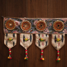 Handmade fabric toran for festive decor 77 - handcrafted