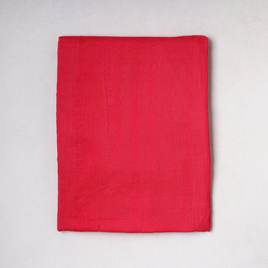 Pink - Traditional Chanderi Silk Handloom Precut Fabric (2.75 meter)