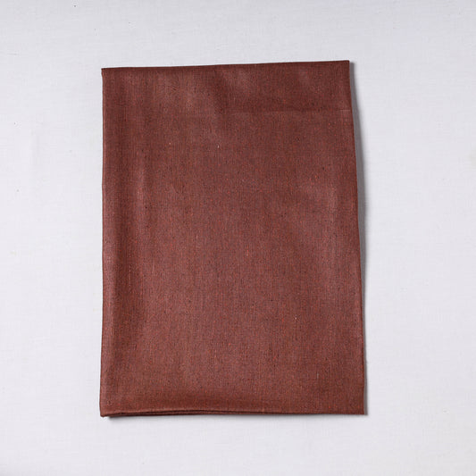 Brown - Vidarbha Handloom Pure Tussar x Katia Silk Precut Fabric (1 meter) 21