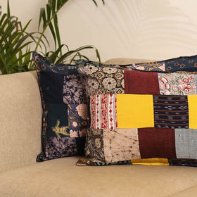 Set of 2 Patchwork Pillow Covers 76