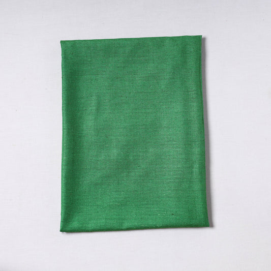 Green - Vidarbha Handloom Pure Tussar x Katia Silk Precut Fabric (0.75 meter) 24
