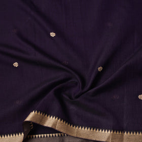 Dharwad Cotton Buti Plain Fabric with Thread Border 04