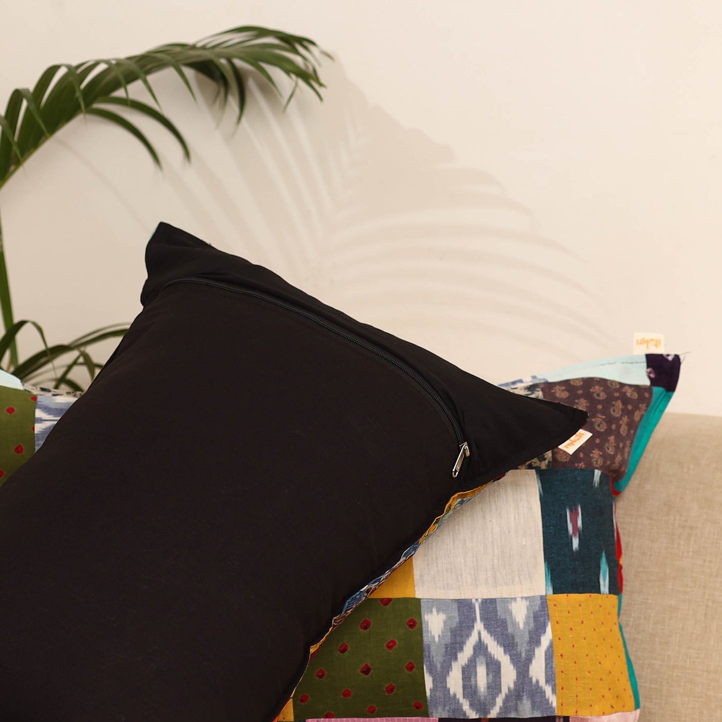 Set of 2 Patchwork Pillow Covers 77