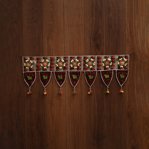 Handmade fabric toran for festive decor 80 - handcrafted