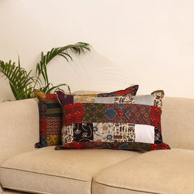 Set of 2 Patchwork Pillow Covers 78