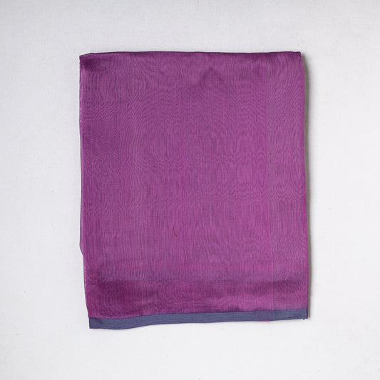 Purple - Traditional Chanderi Silk Handloom Precut Fabric (2.1 meter)