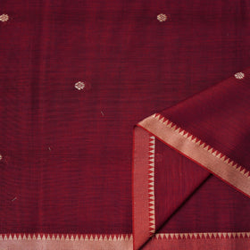 Dharwad Cotton Buti Plain Fabric with Thread Border 06