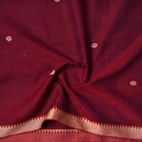 Dharwad Cotton Buti Plain Fabric with Thread Border 06