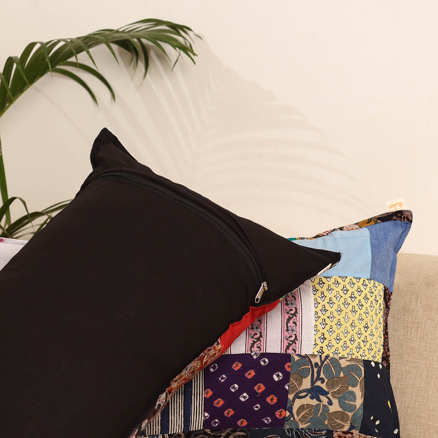 Set of 2 Patchwork Pillow Covers 79