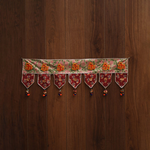 Handmade fabric toran for festive decor 81 - handcrafted