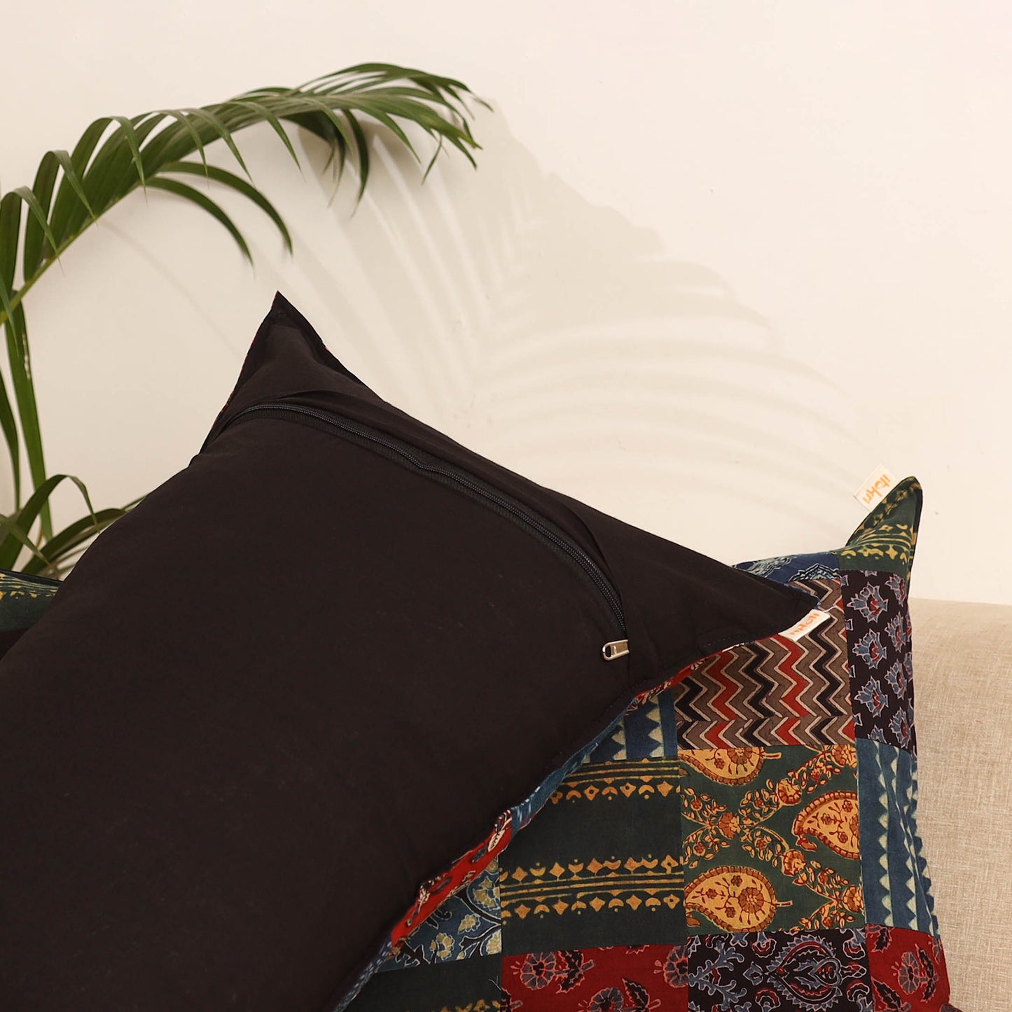 Set of 2 Patchwork Pillow Covers 80