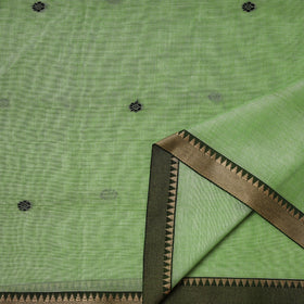 Dharwad Cotton Buti Plain Fabric with Thread Border 07