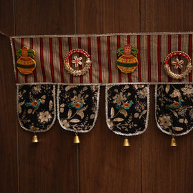 Handmade fabric toran for festive decor 82 - handcrafted