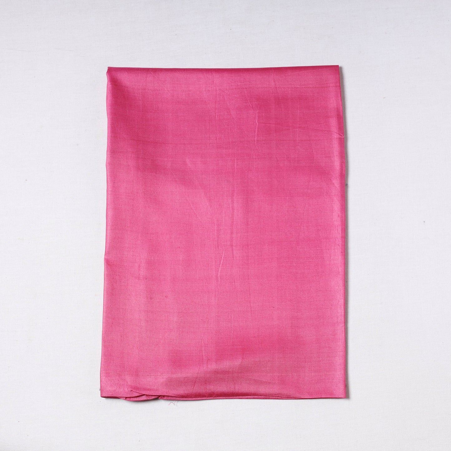 Pink - Vidarbha Handloom Pure Tussar x Katia Silk Precut Fabric (1 meter) 29