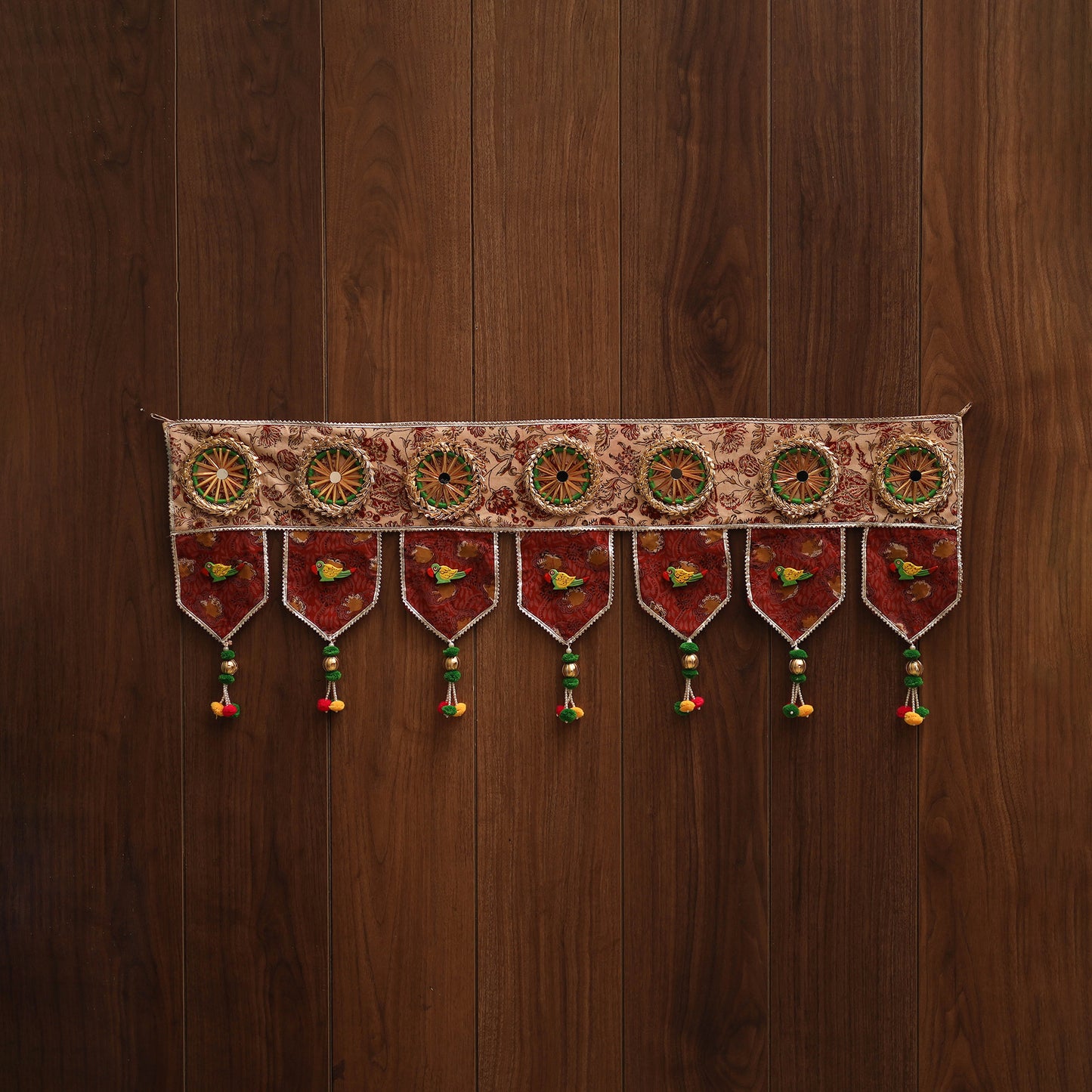 Handmade fabric toran for festive decor 83 - handcrafted