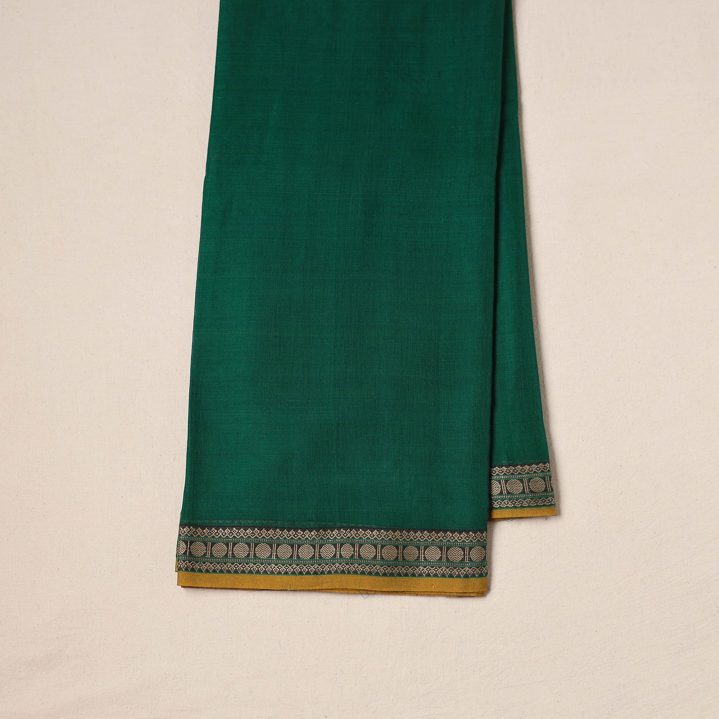 Dharwad Cotton Plain Fabric with Thread Border 08