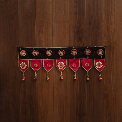 Handmade fabric toran for festive decor 84 - handcrafted