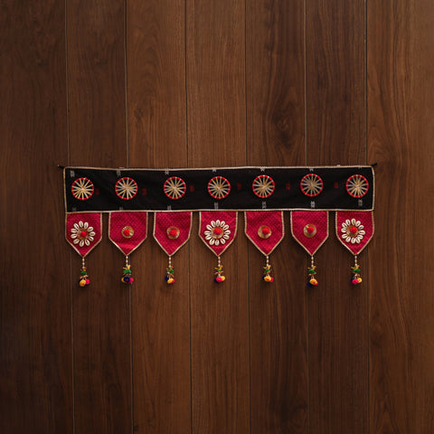 Handmade fabric toran for festive decor 84 - handcrafted