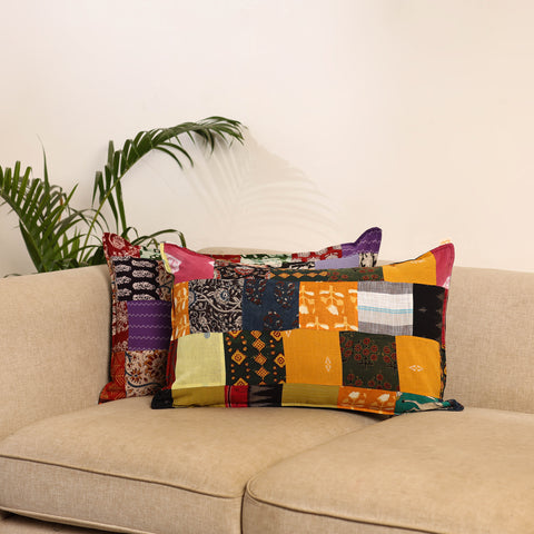 Set of 2 Patchwork Pillow Covers 82