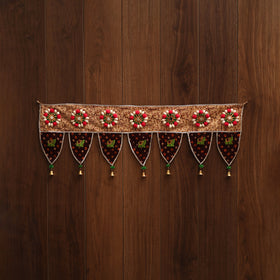 Handmade fabric toran for festive decor 85 - handcrafted