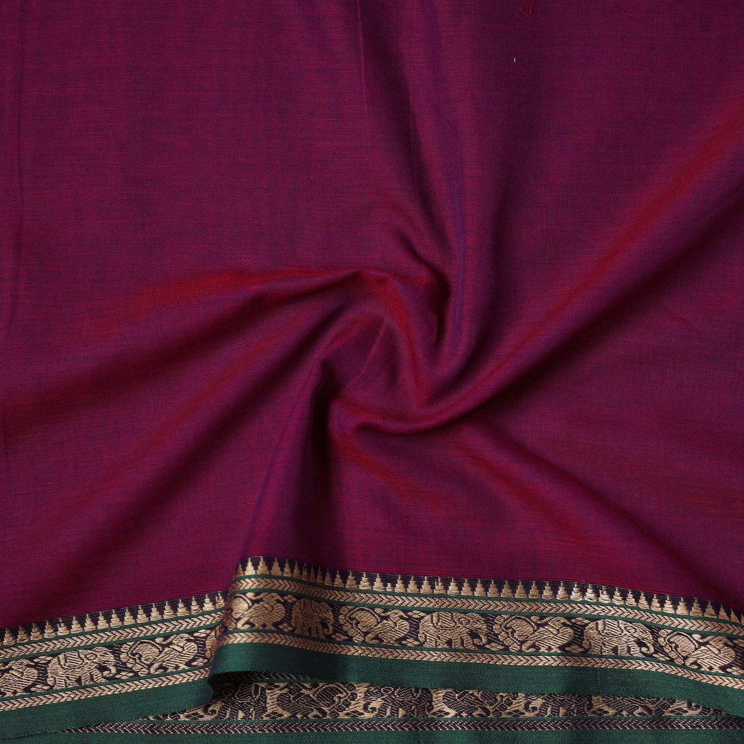 Dharwad Cotton Plain Fabric with Thread Border 09