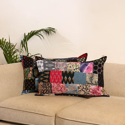 Set of 2 Patchwork Pillow Covers 85