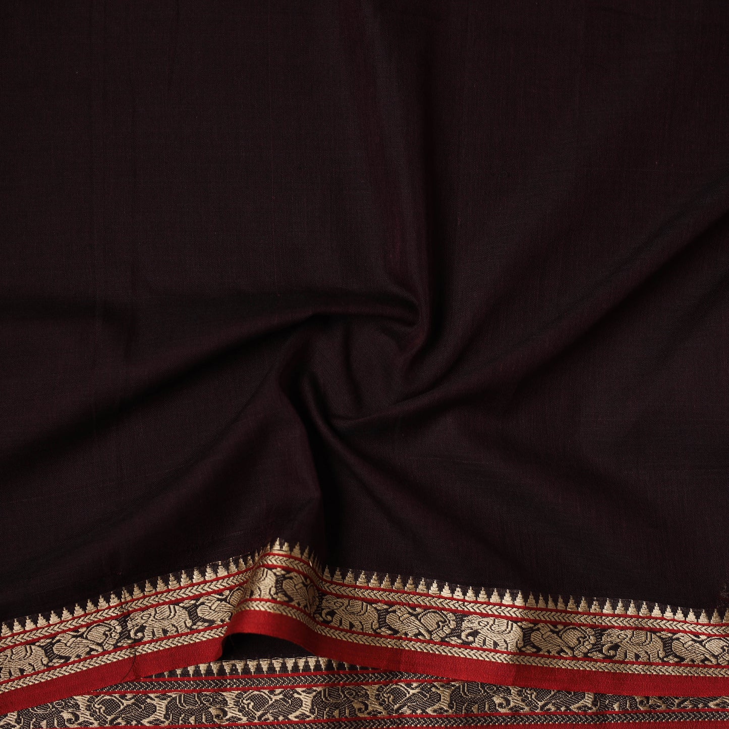 Dharwad Cotton Plain Fabric with Thread Border 10
