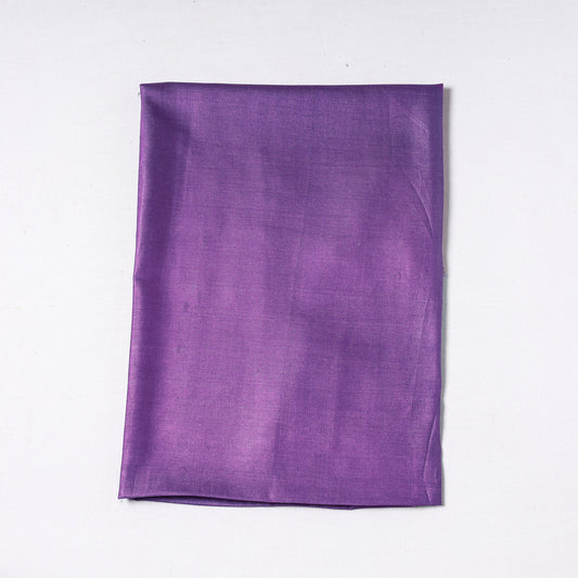 Purple - Vidarbha Handloom Pure Tussar x Katia Silk Precut Fabric (1 meter) 34