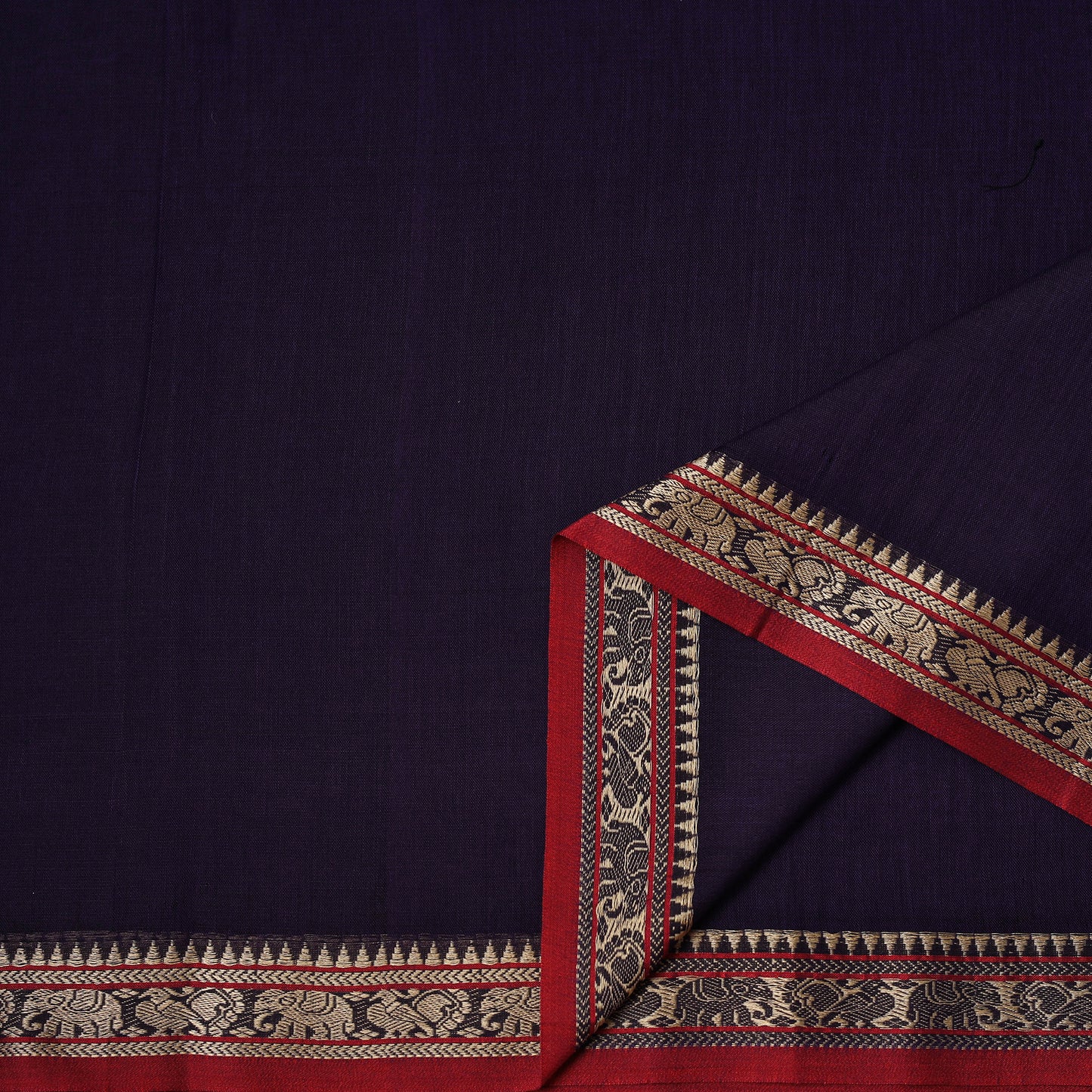 Dharwad Cotton Plain Fabric with Thread Border 12