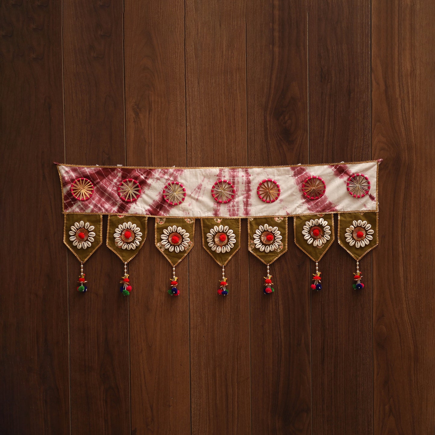 Handmade fabric toran for festive decor 90 - handcrafted