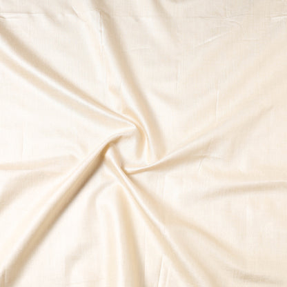 White - Vidarbha Handloom Pure Tussar x Katia Silk Precut Fabric (1.4 meter) 35