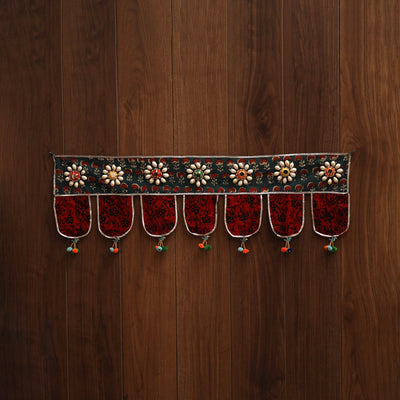 Handmade fabric toran for festive decor 91 - handcrafted