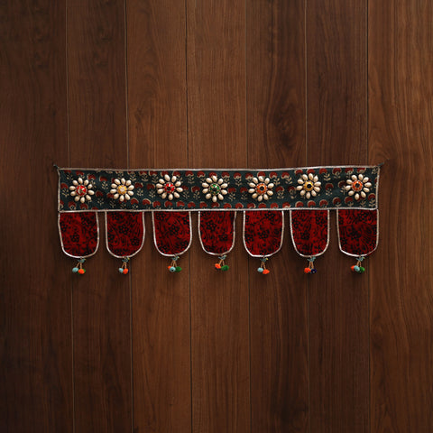 Handmade fabric toran for festive decor 91 - handcrafted