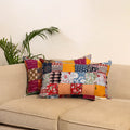 Set of 2 Patchwork Pillow Covers 90