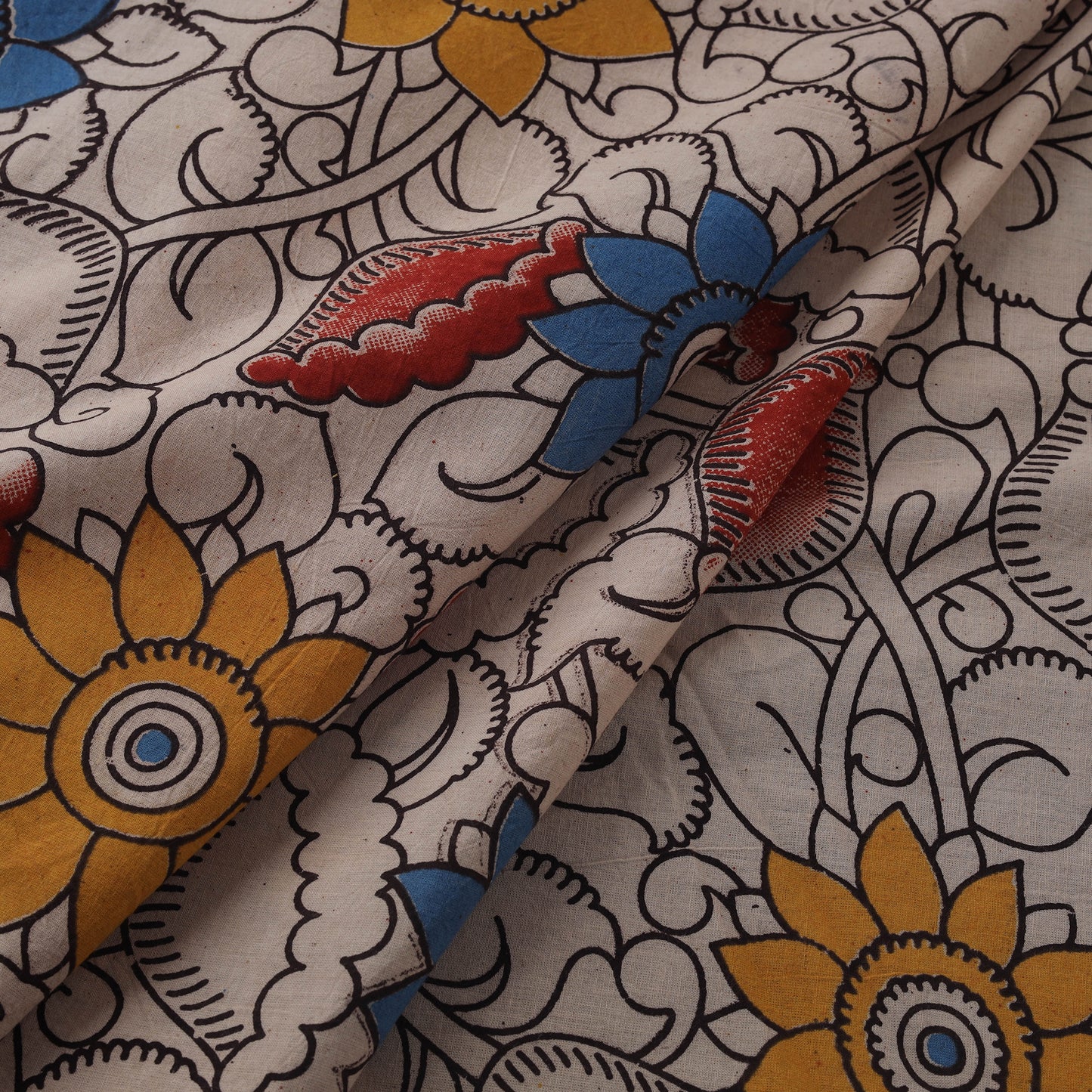 Kalamkari Printed Cotton Fabric 03