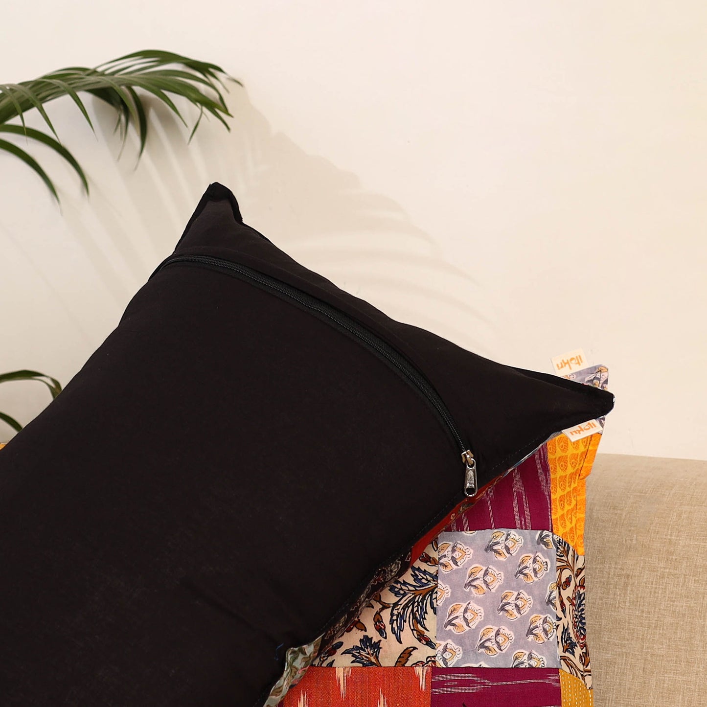 Set of 2 Patchwork Pillow Covers 90