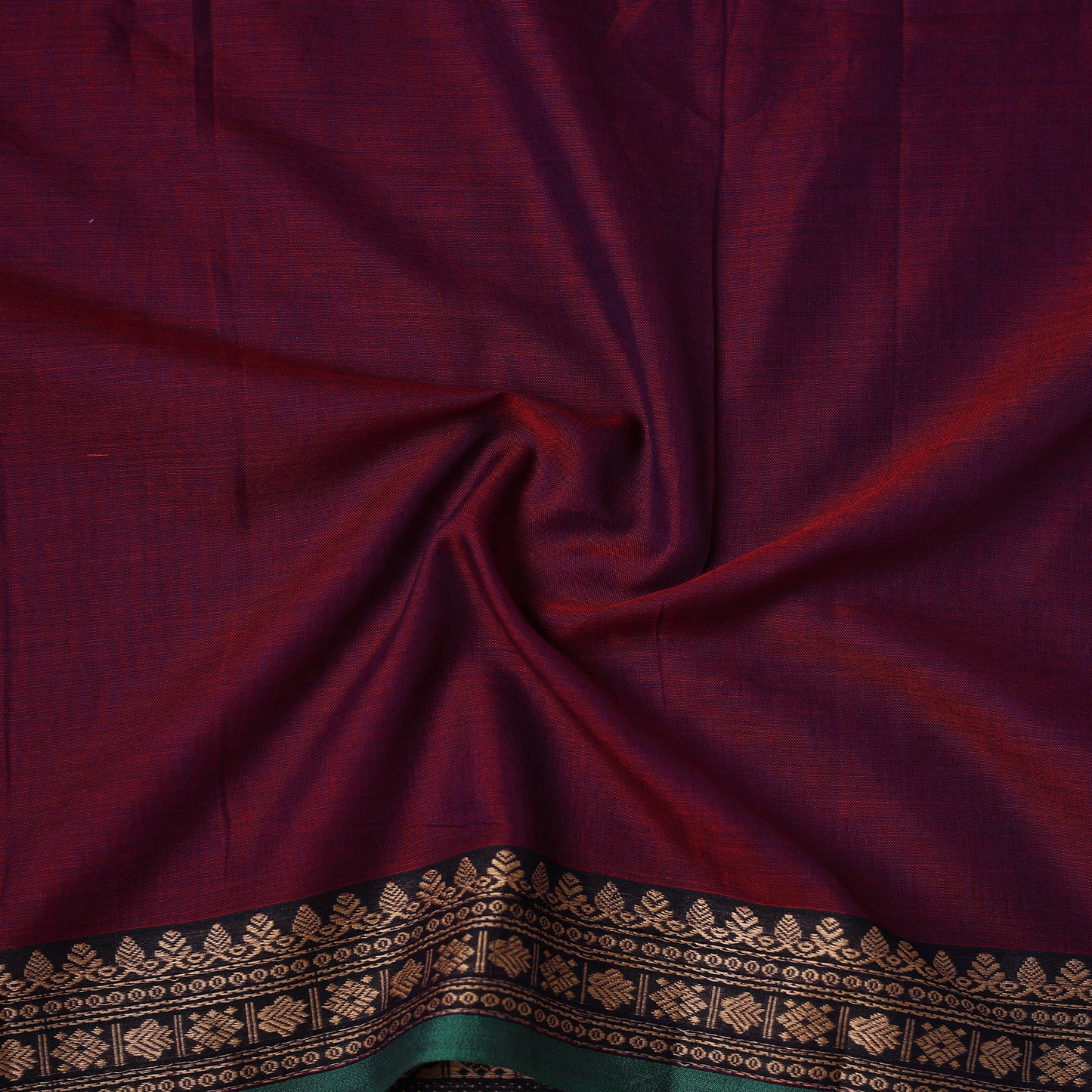 Dharwad Cotton Plain Fabric with Thread Border 13