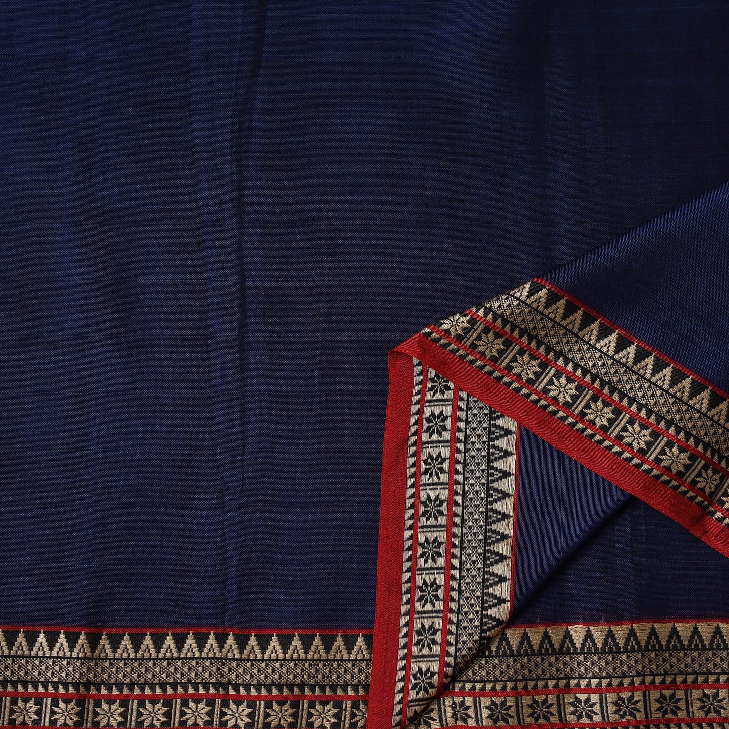 Dharwad Cotton Plain Fabric with Thread Border 14