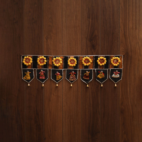 Handmade fabric toran for festive decor 95 - handcrafted