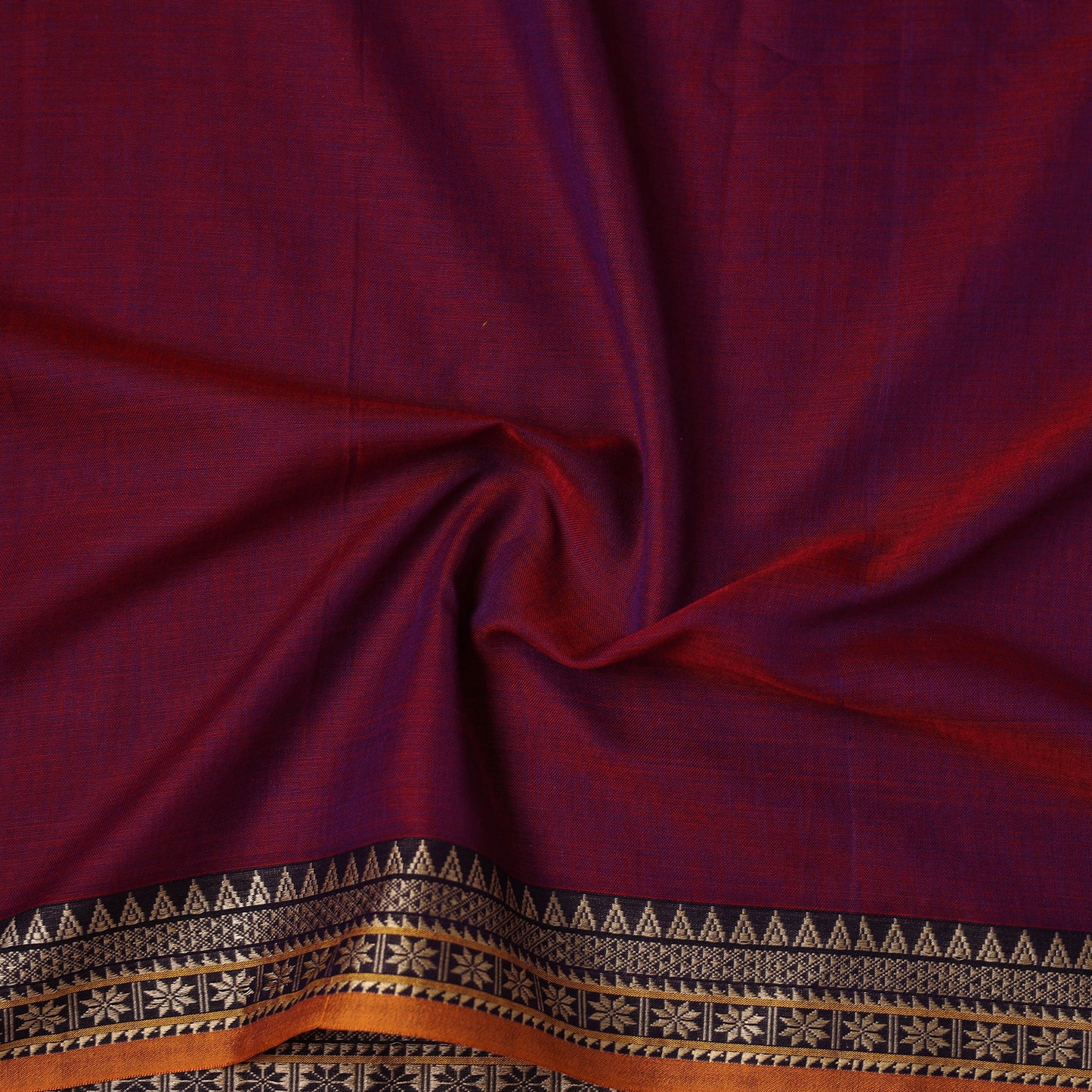 Dharwad Cotton Plain Fabric with Thread Border 15