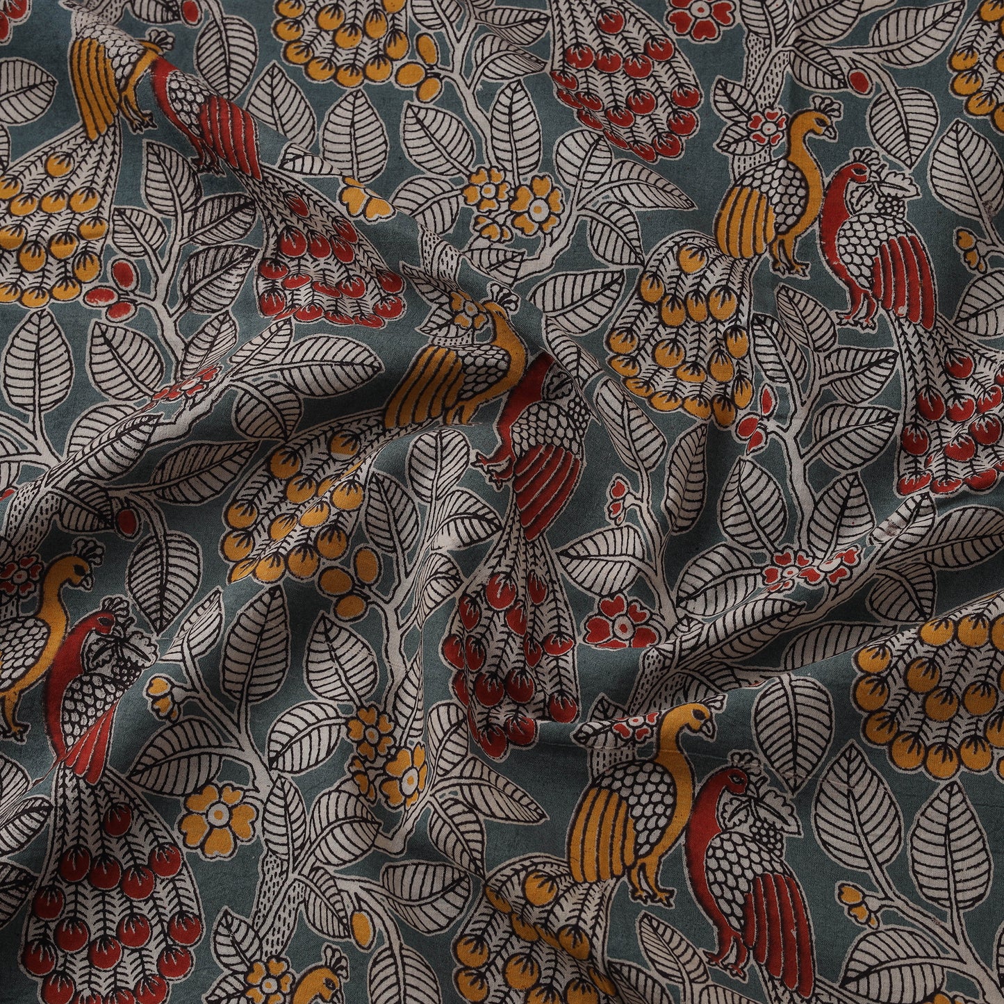 Kalamkari Printed Cotton Fabric 06