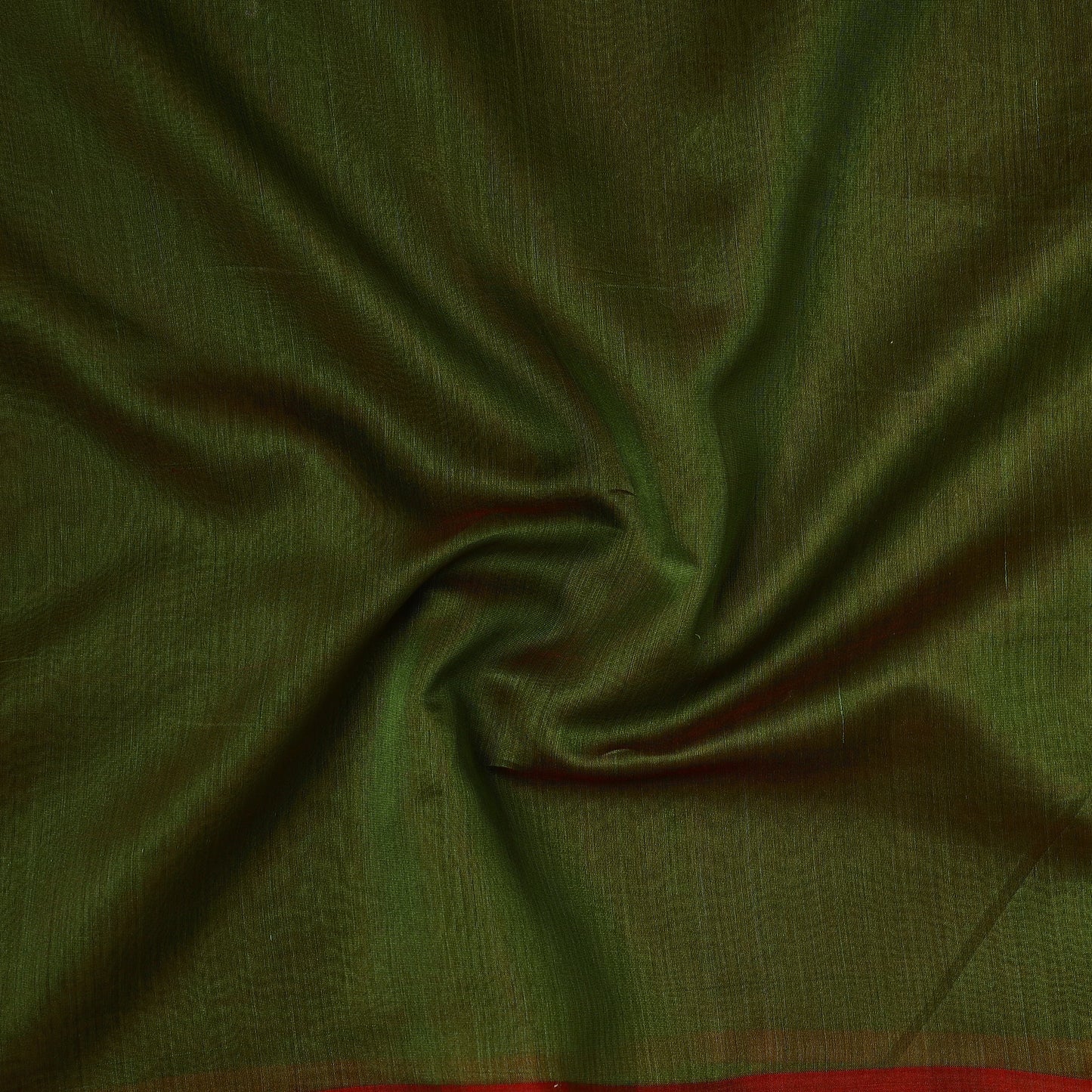 Green - Traditional Chanderi Silk Handloom Precut Fabric (2.2 meter)
