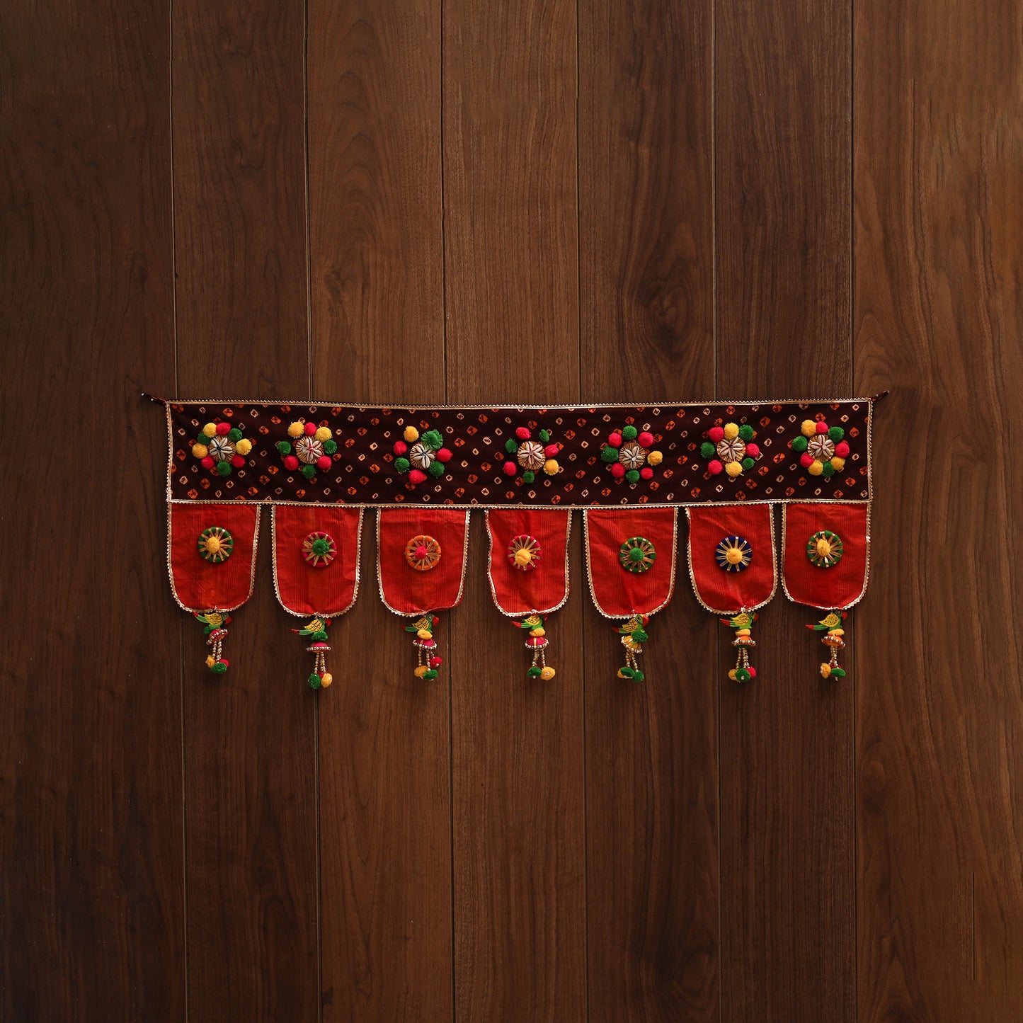 Handmade fabric toran for festive decor 97 - handcrafted