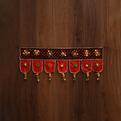 Handmade fabric toran for festive decor 97 - handcrafted