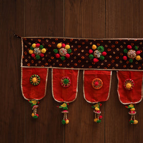 Handmade fabric toran for festive decor 97 - handcrafted