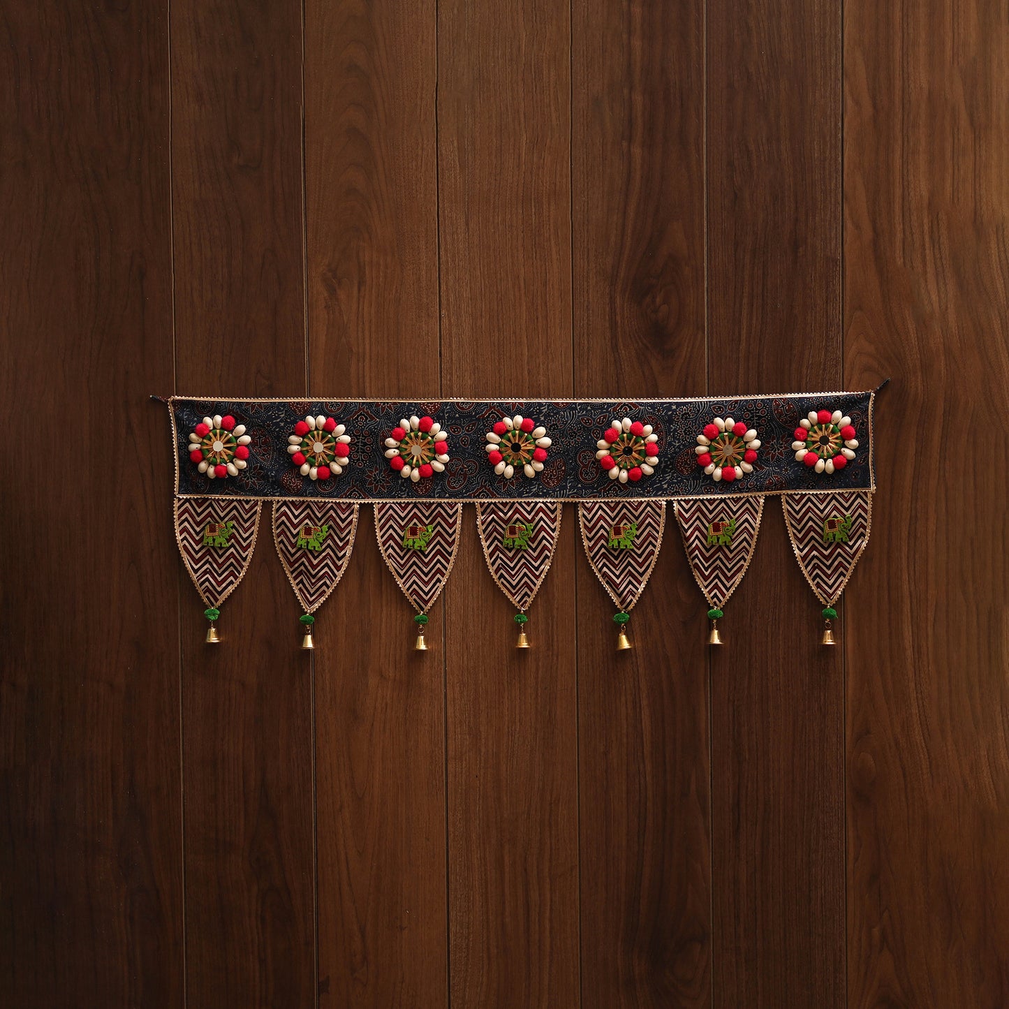 Handmade fabric toran for festive decor 98 - handcrafted