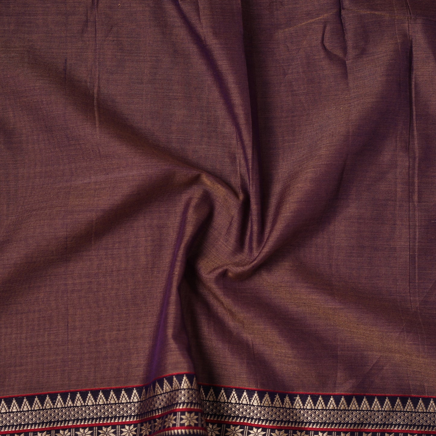 Dharwad Cotton Plain Fabric with Thread Border 17