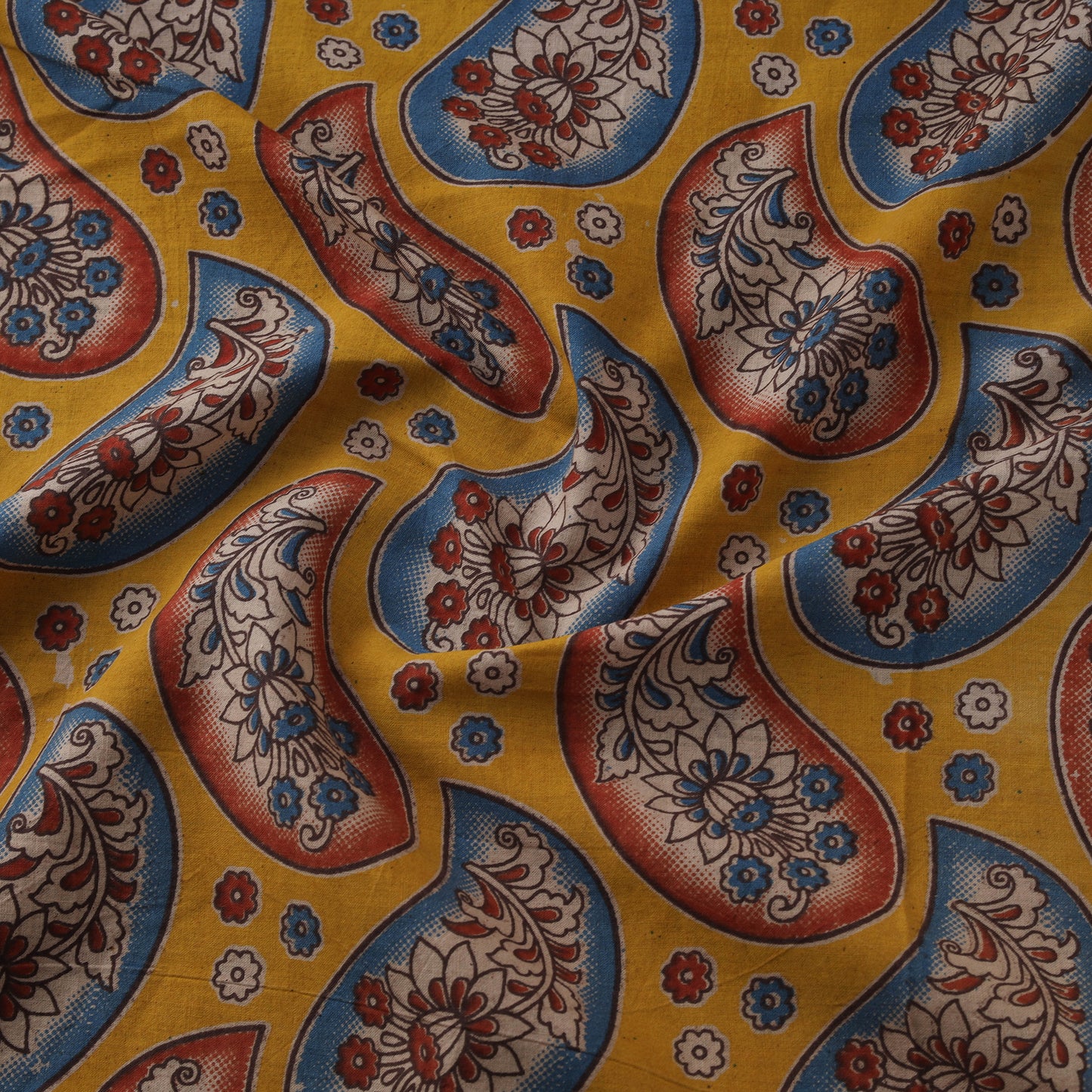 Kalamkari Printed Cotton Fabric 09