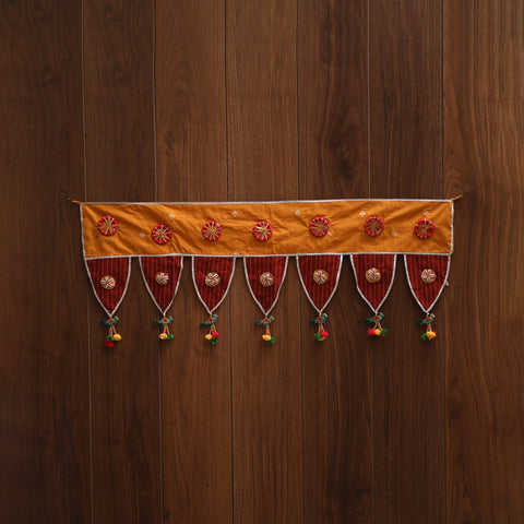 Handmade fabric toran for festive decor 100 - handcrafted