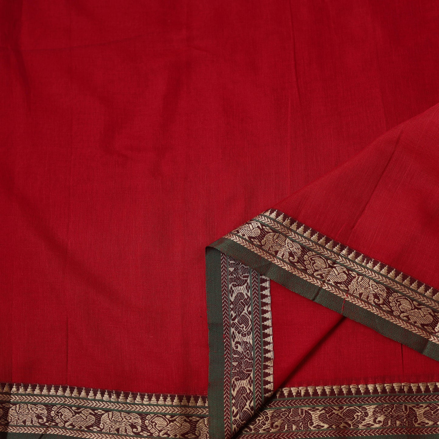 Dharwad Cotton Plain Fabric with Thread Border 19